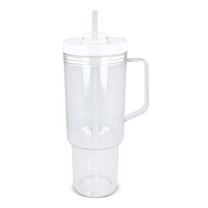 Kubek Miami z uchwytem, przezroczysty, 1,2 l, R-PET