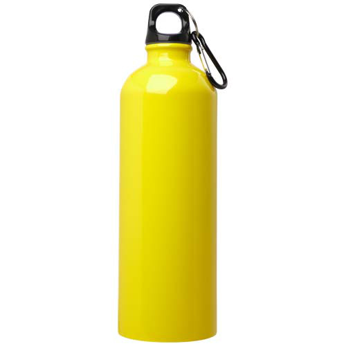 Oregon butelka na wodę o pojemności 750 ml z karabińczykiem wykonana ze stali nierdzewnej z jednowarstwową ścianką z certyfikatem RCS Żółty 10086111 (2)
