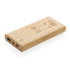 Bambusowy, bezprzewodowy power bank 8000 mAh, ładowarka bezprzewodowa 5W Brązowy P322.359 (5) thumbnail