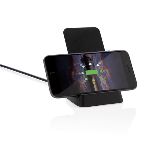 Ładowarka bezprzewodowa 10W, stojak na telefon Czarny P308.551 (7)