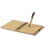 Bambusowy notatnik B7, długopis brązowy V0206-16 (2) thumbnail