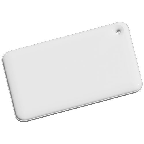 RFX™ reflective mała prostokątna odblaskowa zawieszka z TPU Biały 1PR09501 (2)