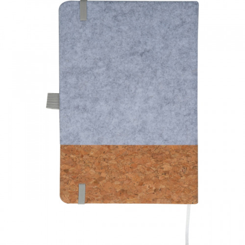 Notatnik A5 w linie RPET TERESA Szary 2447207 (5)