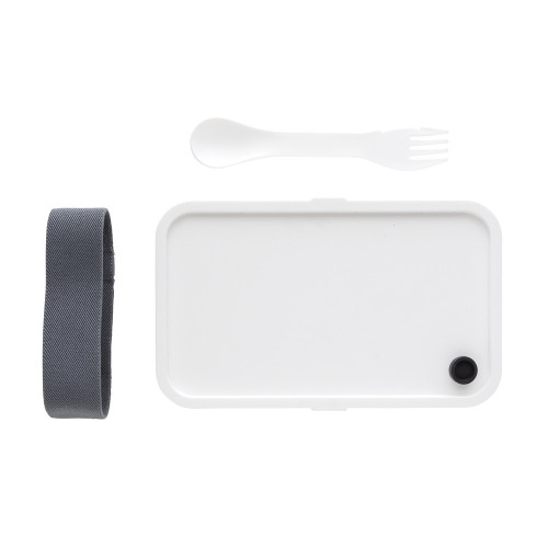 Pudełko śniadaniowe, łyżkowidelec Biały P269.593 (5)