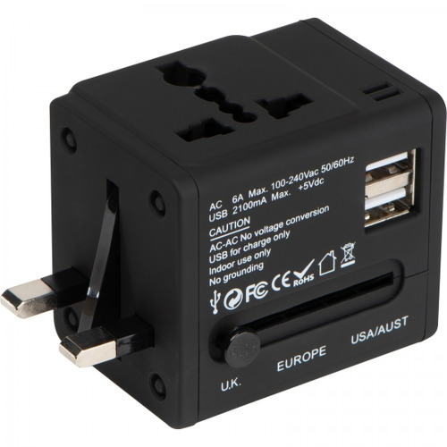 Adapter podróżny TADDEO Czarny 4083803 (7)