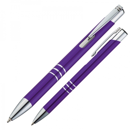 Długopis metalowy ASCOT fioletowy 333912 (1)