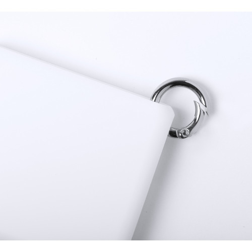 Bezprzewodowy power bank 5000 mAh, ładowarka bezprzewodowa 5W, brelok Biały V0306-02 (4)