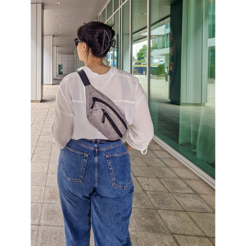 Saszetka zapinana w pasie RPET B'RIGHT | Kian Granatowy V0852-04 (9)