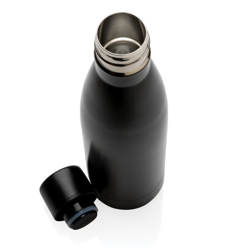 Butelka termiczna 500 ml, stal nierdzewna z recyklingu Czarny P433.271 (3)