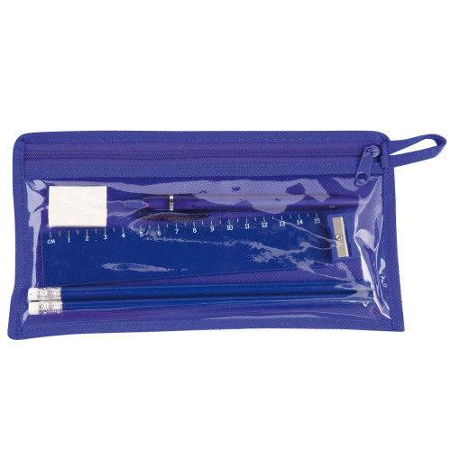 Piórnik z zestawem szkolnym Granatowy V7657-04 (1)