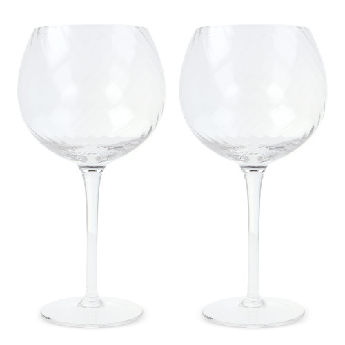 Byon Opacity zestaw 2 kieliszków do wina ze stylowym wzorem szkła 470 ml Transparentny LT53024-N0004 