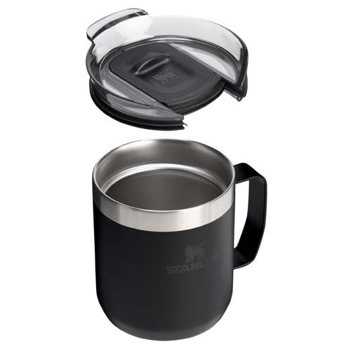 Kubek kempingowy Stanley Everyday 350 ml ze stali nierdzewnej Czarny 10094990 