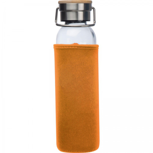 Butelka szklana z pokrowcem 600 ml RAMONA Pomarańczowy 6318110 (3)