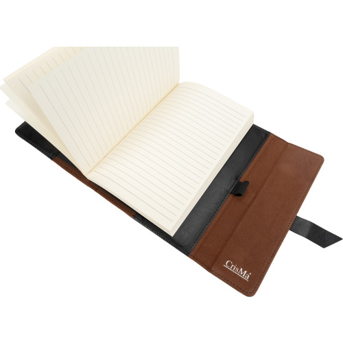 Notatnik A5 w linie CrisMa EDNA Czarny 2477703 (4)