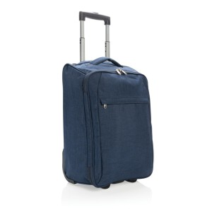 Walizka, składana torba podróżna na kółkach niebieski