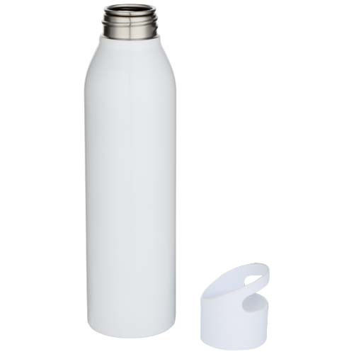 Sky jednościenna butelka na wodę o pojemności 650 ml wykonana ze stali nierdzewnej z recyklingu z certyfikatem RCS Biały 10086801 (3)