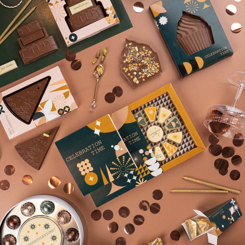 Praliny z nadrukiem Celebration Cake 6 szt. Wielokolorwy S0640 (3)