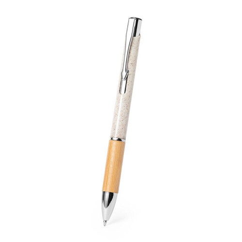 Długopis z bambusa i słomy pszenicznej neutralny V9357-00 