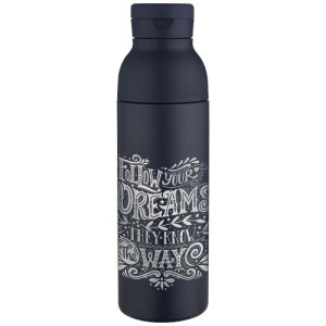 Illuminate butelka na wodę ze stali nierdzewnej z recyklingu o podwójnych ściankach i 3-częściowym zestawie zakrętek o pojemności 650 ml z certyfikatem RCS