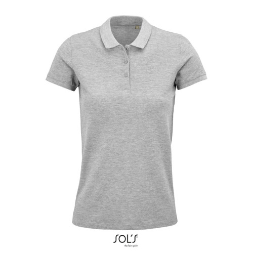 PLANET Damskie POLO 170g Grey melange S03575-GY-M 