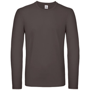 T-shirt Męski Długi Rękaw Klasyczny Bawełna Ring-Spun