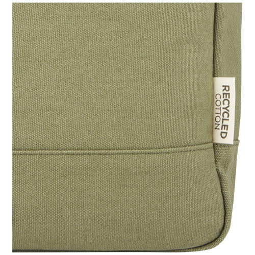 Joey 15-calowy plecak na laptopa z płótna z recyklingu z certyfikatem GRS o pojemności 15 l Oliwkowy 12067860 (7)