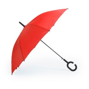 Wiatroodporny parasol, rączka C czerwony