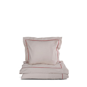 CARL ZESTAW POŚCIELI,  BEŻOWY/BORDOWY