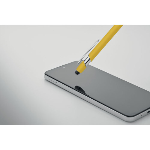 Długopis z rysikiem aluminium Zólty MO2798-08 (4)
