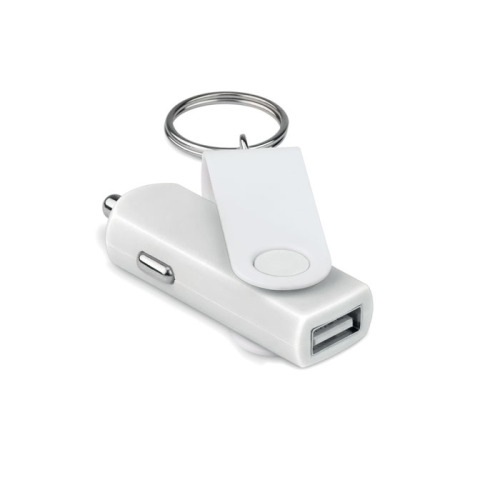Ładowarka samochodowa USB Biały MO8843-06 