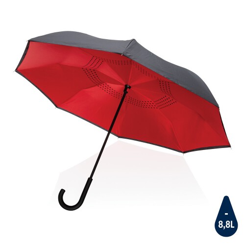Odwracalny parasol 23" Impact AWARE rPET czerwony P850.634 (8)