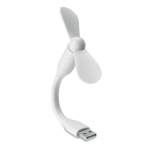 Przenośny wentylator USB biały MO9063-06 
