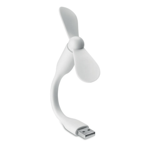Przenośny wentylator USB Biały MO9063-06 