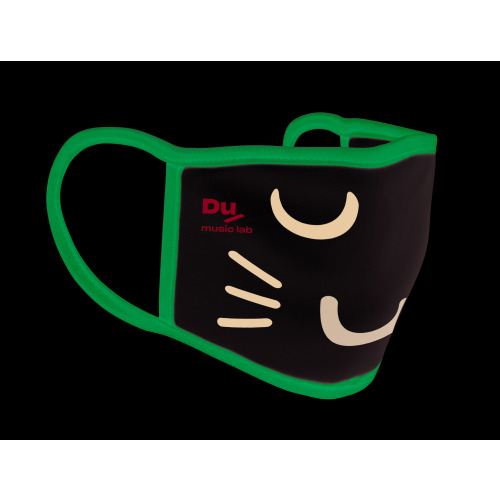 Trzywarstwowa maseczka poliestru  MF3003 Czarny MF3003-03 (2)