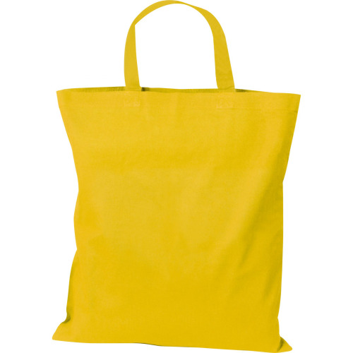 Torba bawełniana z krótkim uchem 140 g/m2 MARSHALL żółty 6068008 (3)