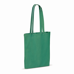 Torba z bawełny z recyklingu z dnem 140g/m² 38x42cm Ciemnozielony
