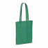 Torba z bawełny z recyklingu z dnem 140g/m² 38x42cm Ciemnozielony LT95241-N0030  thumbnail