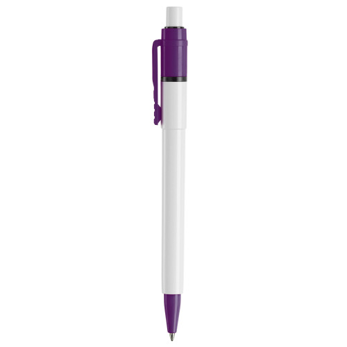 Długopis Baron Colour nieprzezroczysty Biały / purpurowy LT80900-N0172 (4)