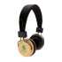 Bambusowe, bezprzewodowe słuchawki nauszne brązowy, czarny P329.169 (6) thumbnail