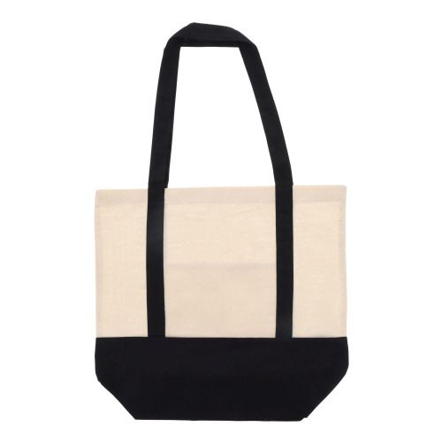 Bawełniana Torba na zakupy OEKO-TEX® 140g/m² 40x10x35cm Czarny LT95248-N0002 (1)