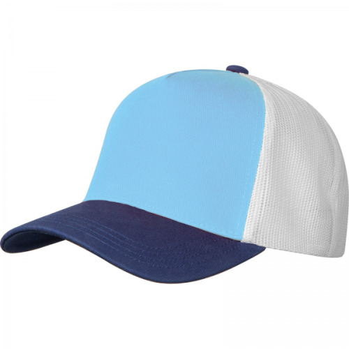 Czapka z daszkiem bawełniana 5 paneli CrisMa 290 g/m2 TREVOR Jasnoniebieski 5391924 