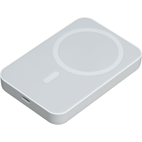 Power bank 5000 mAh z ładowarką indukcyjną WELS Biały 436606 
