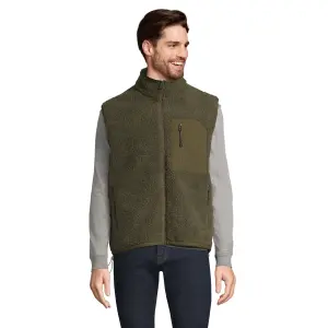Kamizelka Unisex Sherpa Polar Recykling - Army & Dark Army