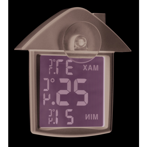 Termometr z przyssawką, dom Srebrny mat MO7456-16 (1)