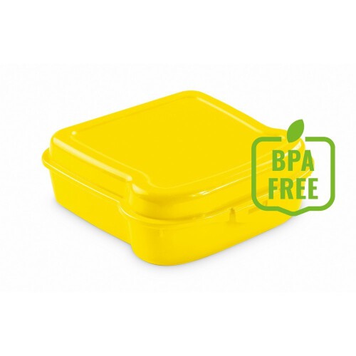 Pudełko śniadaniowe "kanapka" żółty V9525-08 (2)