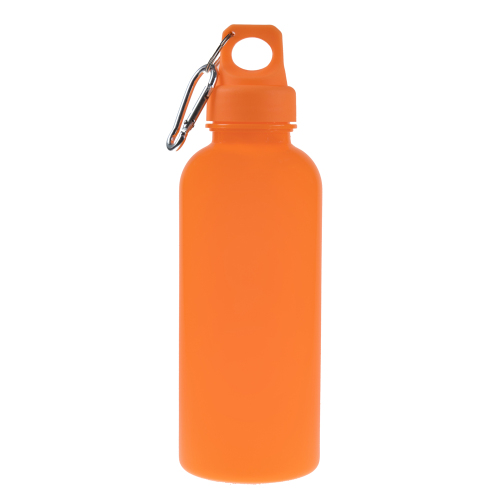 Bidon, butelka sportowa 600 ml z karabińczykiem pomarańczowy V8439-07 (3)