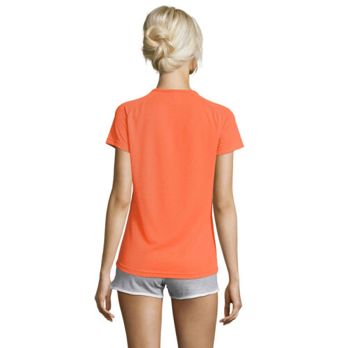 SPORTY Damski T-Shirt 140g neonowy pomarańczowy S01159-NO-S (1)