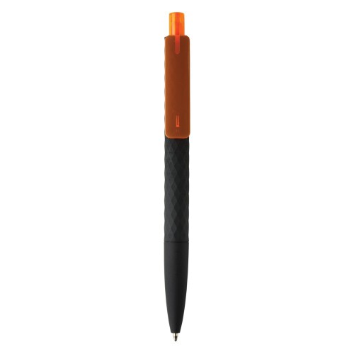 Długopis X3 pomarańczowy, czarny P610.978 (1)