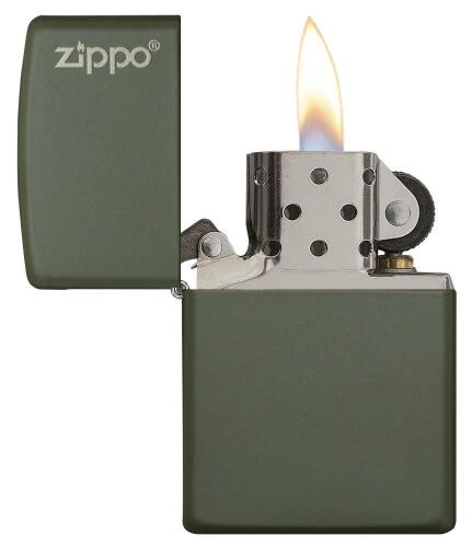 Zapalniczka Zippo Classic z logo Zielony mat ZIP60001568 (2)
