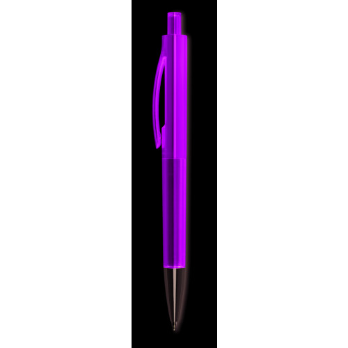 Przyciskany długopis Przezroczysty zielony MO8813-24 (1)